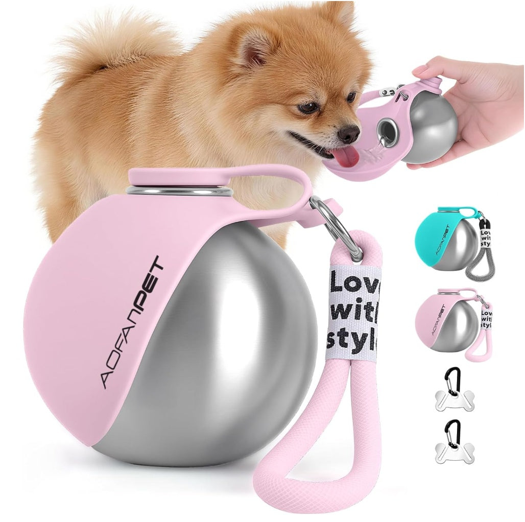 PawNomad™ Dog Travel Hydration Kit – Portable Leakproof Water Bottle for Walks & Trips